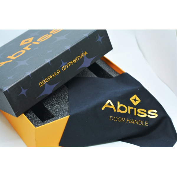 Ручка цинковая на раздельном тонком основании ABRISS R50.177 MBP (Черный матовый)