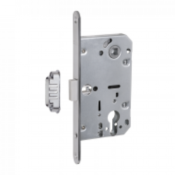 Межкомнатный механизм под цилиндр WC410C-S MAGNET NI (межос. 85 мм, бексет 50 мм)