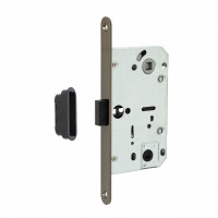 Межкомнатный механизм по фиксатор WC410B-S MAGNET BLACK NI (межос. 96 мм, бексет 50 мм)