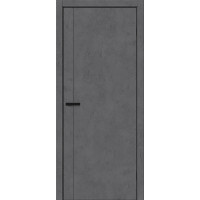 Дверь Октава 1, ГП ПВХ Бетон темный кромка ABS